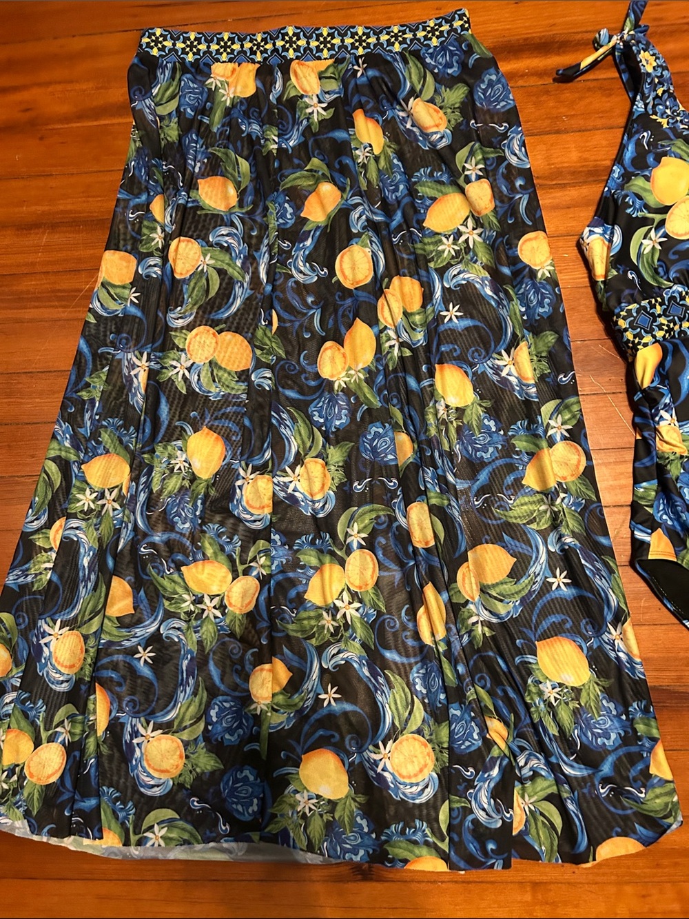 BloomChic One Piece Swimsuit with Matching Swim Skirt Cover up - Picture 5 of 12